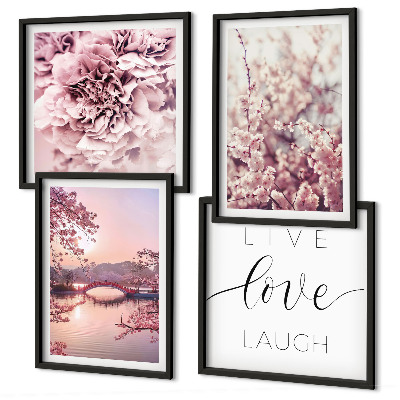 Wanddeko-set Blumenbrücke – Lebensinspiration