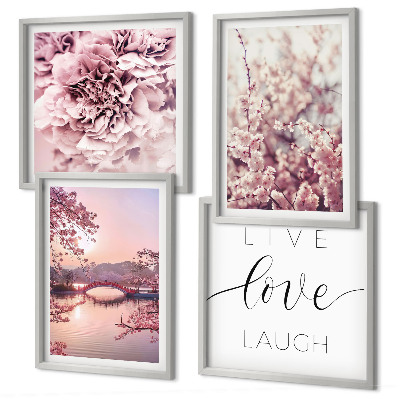Wanddeko-set Blumenbrücke – Lebensinspiration