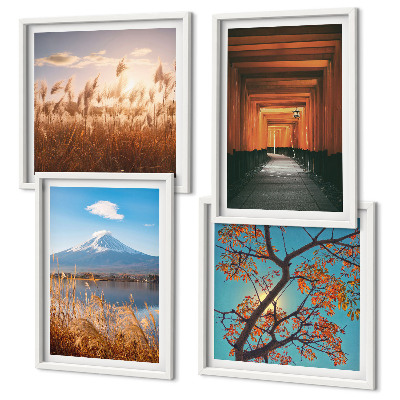 Wanddeko-set Japanische Naturlandschaften