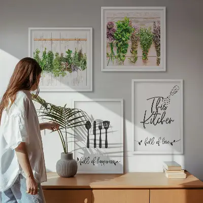 Wanddeko-Set mit Küchenkräuterbeschriftungen Dekorative Schilder für Kräuterpflanzen