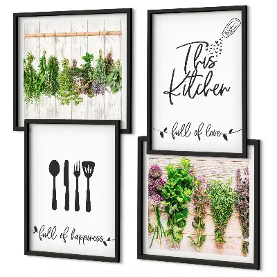 Wanddeko-Set mit Küchenkräuterbeschriftungen Dekorative Schilder für Kräuterpflanzen