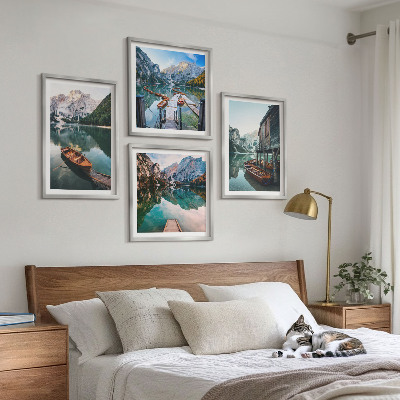 Wanddeko-set See, Berge, Boote, Ferienhaus