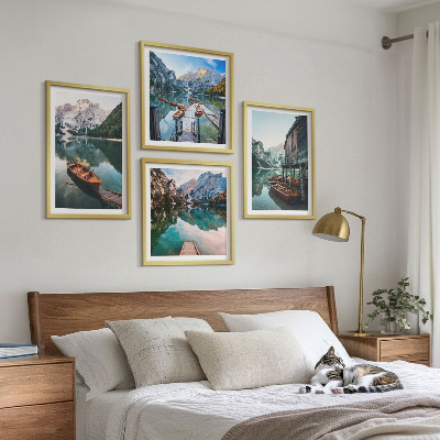 Wanddeko-set See, Berge, Boote, Ferienhaus