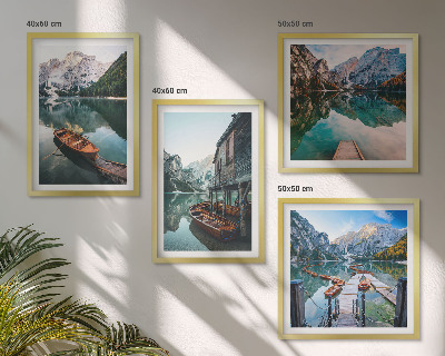 Wanddeko-set See, Berge, Boote, Ferienhaus