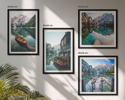 Wanddeko-set See, Berge, Boote, Ferienhaus