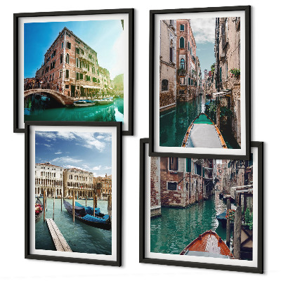 Wanddeko-set Architektur der Kanäle von Venedig