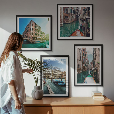 Wanddeko-set Architektur der Kanäle von Venedig