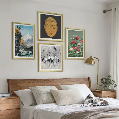 Wanddeko-Set im japanischen Natur- und Japandi-Stil