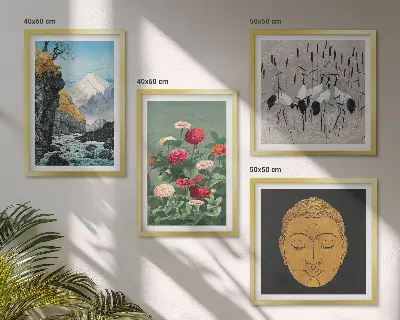 Wanddeko-Set im japanischen Natur- und Japandi-Stil