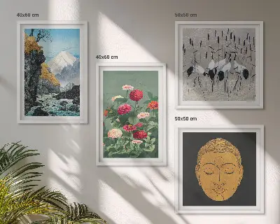 Wanddeko-Set im japanischen Natur- und Japandi-Stil