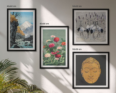 Wanddeko-set Japanische Natur und Japandi-Stil