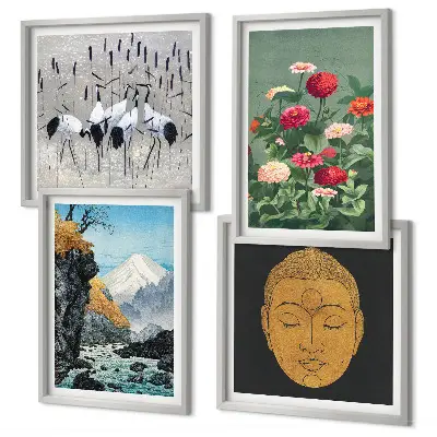 Wanddeko-Set im japanischen Natur- und Japandi-Stil