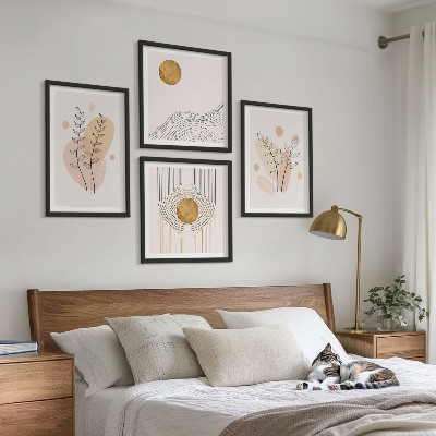 Wanddeko-set Minimalistische Pflanzenzeichnungen