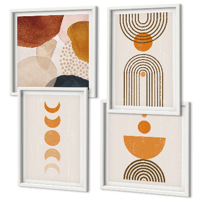 Polyptychon mit rahmen Boho-minimalistische Dekorationen