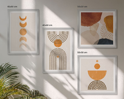 Polyptychon mit rahmen Boho-minimalistische Dekorationen