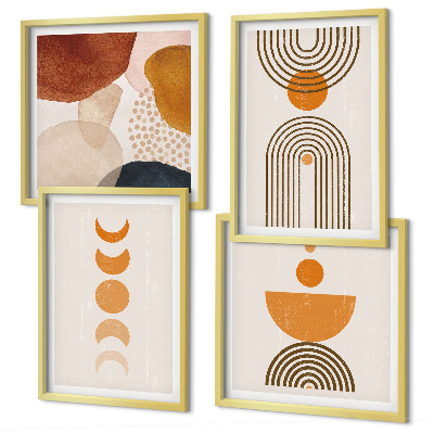 Polyptychon mit rahmen Boho-minimalistische Dekorationen