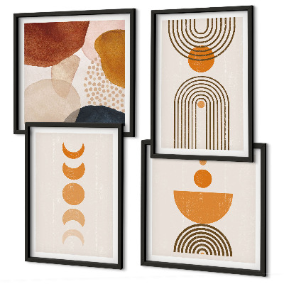 Polyptychon mit rahmen Boho-minimalistische Dekorationen