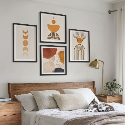 Polyptychon mit rahmen Boho-minimalistische Dekorationen