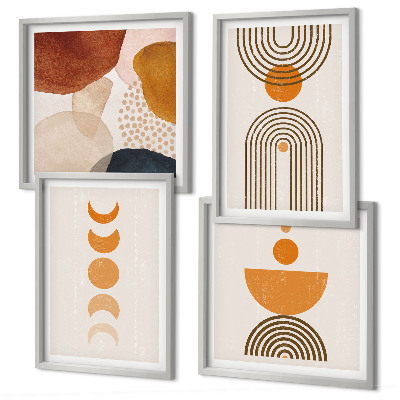 Polyptychon mit rahmen Boho-minimalistische Dekorationen