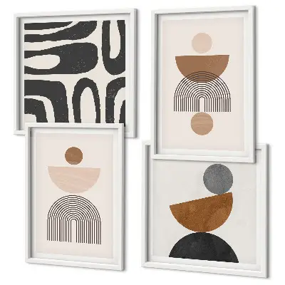 Wanddeko-Set im abstrakten Boho-Design