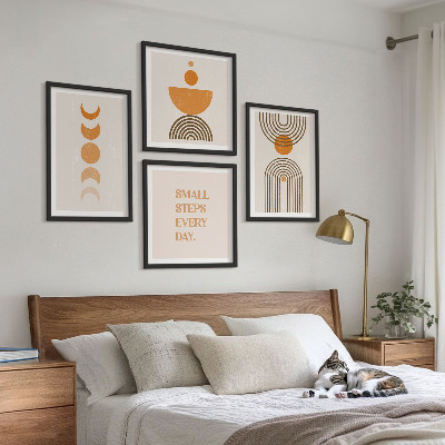 Wanddeko-set Minimalistische Boho-Muster