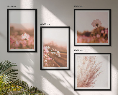 Wanddeko-set Wildblumen auf den Wiesen im Sommer