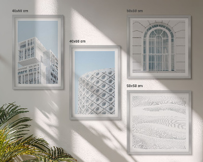 Wanddeko-set Moderne Architekturgeometrie