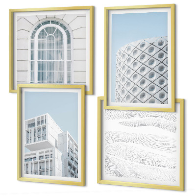 Wanddeko-set Moderne Architekturgeometrie