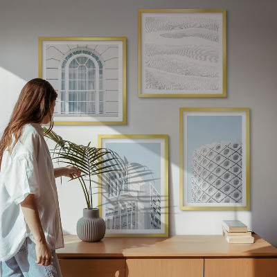 Wanddeko-set Moderne Architekturgeometrie