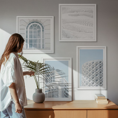 Wanddeko-set Moderne Architekturgeometrie