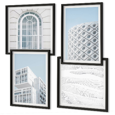 Wanddeko-set Moderne Architekturgeometrie