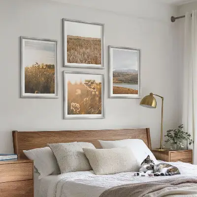 Wanddeko-Set mit Motiven von Landschaften, Wiesen, Bergen und Seen
