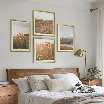 Wanddeko-Set mit Motiven von Landschaften, Wiesen, Bergen und Seen