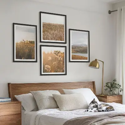 Wanddeko-Set mit Motiven von Landschaften, Wiesen, Bergen und Seen