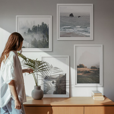 Wanddeko-set Landschaften aus Bergen und Meer