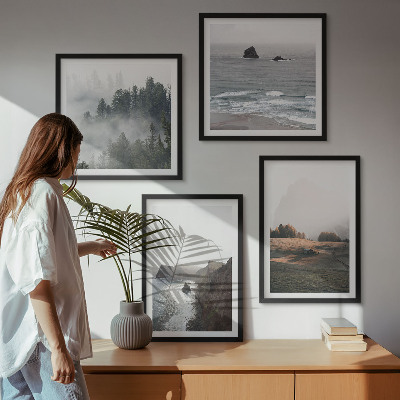 Wanddeko-set Landschaften aus Bergen und Meer
