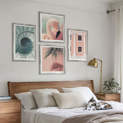 Wanddeko-set Architektur-Pastellmuster