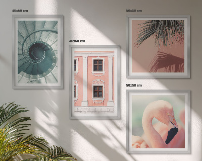 Wanddeko-set Architektur-Pastellmuster