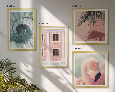 Wanddeko-set Architektur-Pastellmuster
