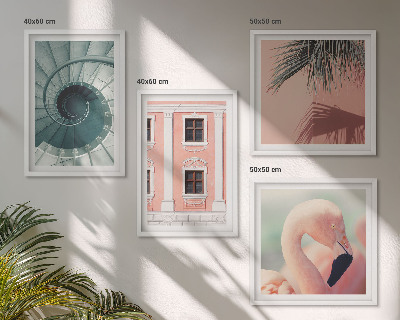 Wanddeko-set Architektur-Pastellmuster