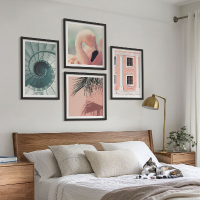 Wanddeko-set Architektur-Pastellmuster