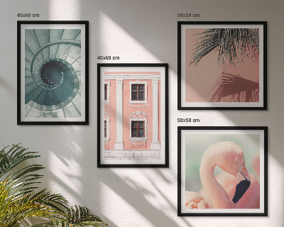 Wanddeko-set Architektur-Pastellmuster