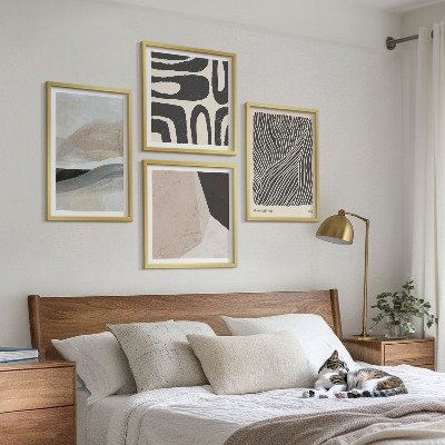 Polyptychon mit rahmen Abstrakte Boho-Dekorationsmuster