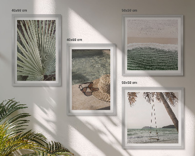 Wanddeko-set Strandschaukel-Blätterurlaub