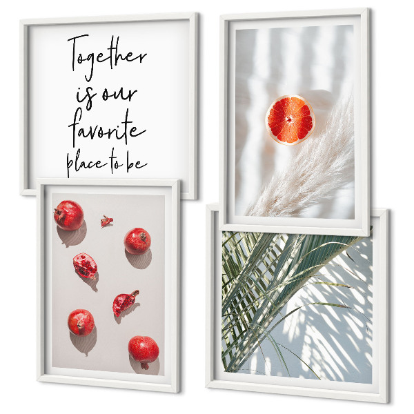 Polyptychon mit rahmen Feiertags-Palmenfrucht-Inschrift