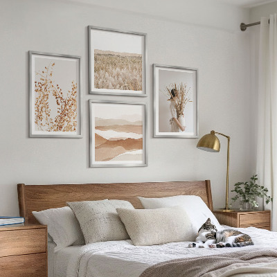 Polyptychon mit rahmen Pflanzenmotive im Boho-Stil