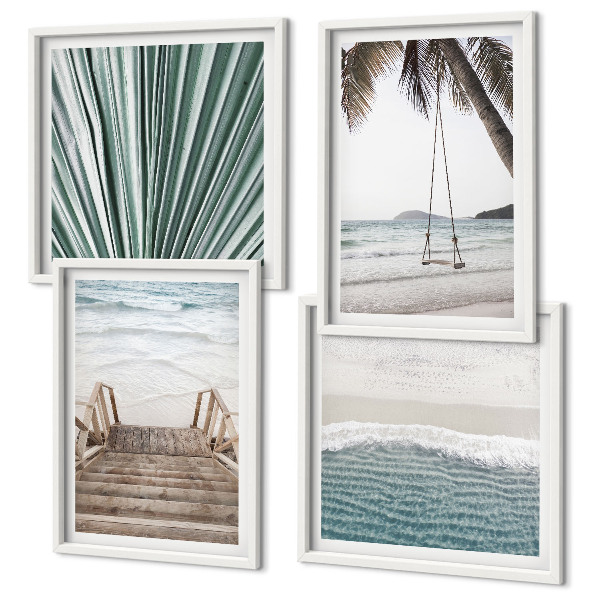 Wanddeko-set Tropenurlaub