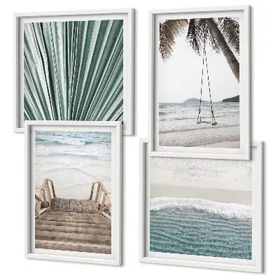 Wanddeko-Set Motiv Tropenurlaub