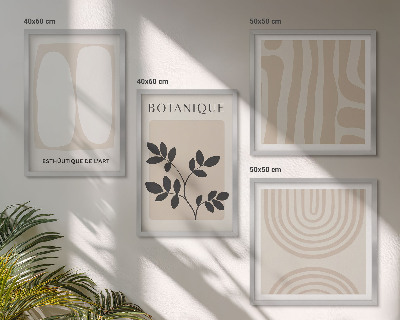 Polyptychon mit rahmen Boho-Pflanzenposter