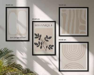 Polyptychon mit rahmen Boho-Pflanzenposter